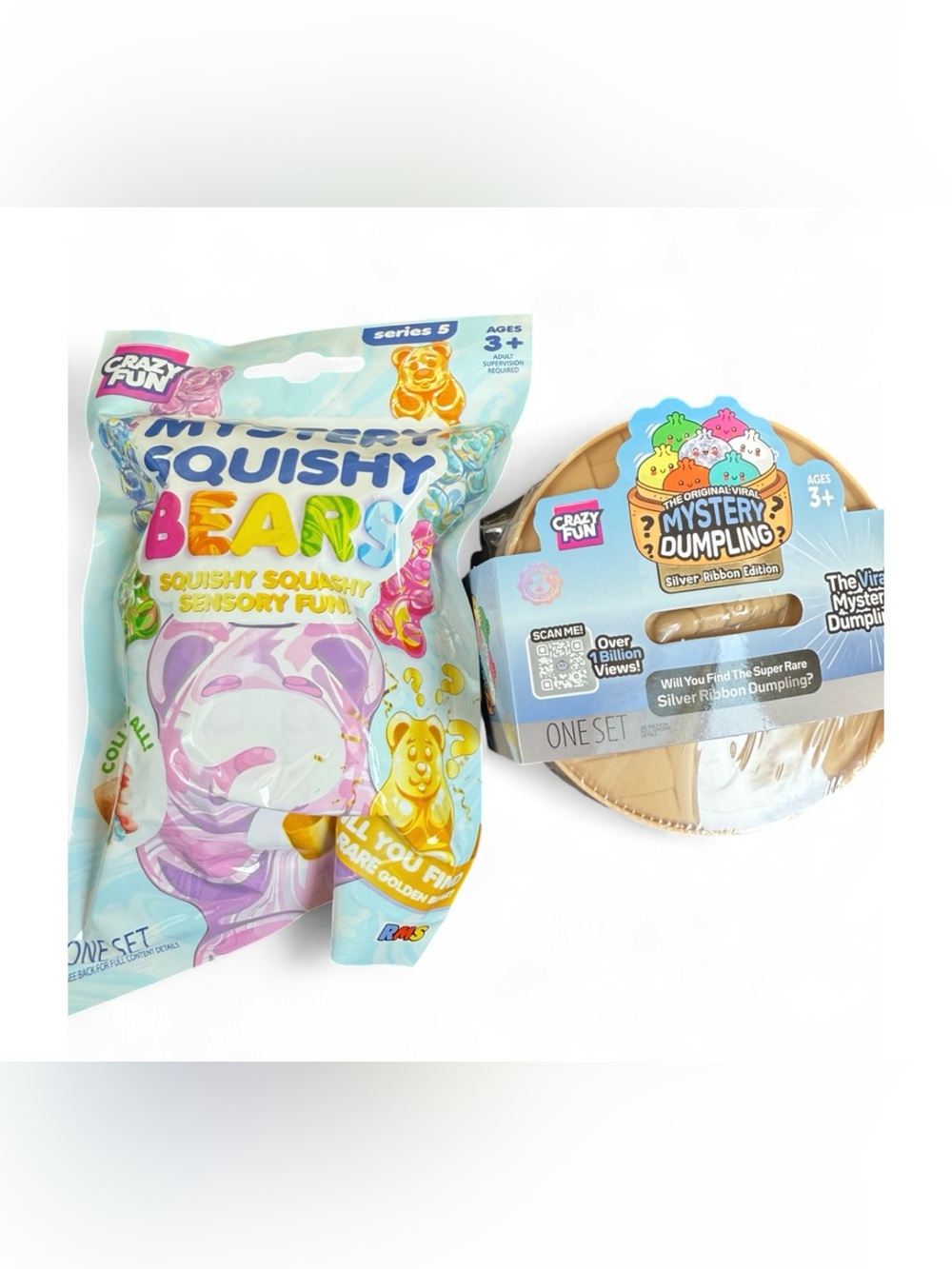 RMS Mystery Squishy Bear & Mystery Silver Ribbon Collection Unopened